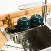 Kitchen Storage Drainage Rack For Water Tank Stainless Steel Sink Retractable Drain Wash Basin Basket Filter