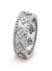 Jewelry Designer Female Diamond Ring con Kaleidoscope de trébol de cuatro hojas Europa 925 Fashion Silver Gold Diamond Lovers joya Vale1532886