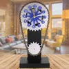 Kugghjul klocka vintage kedja klocka 3d rörande växellås klocka hantverk kreativ skrivbord klocka bord klocka ornament för sovrum levande