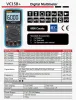 Zoyi VC15B+ Digital Multimetro 6000 Conti Autoranging Schermo LCD AC/DC Voltmetro OHM Strumento di misurazione del misuratore portatile