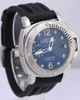 Relógio de pulso de designer, relógio de pulso de luxo, relógio de luxo, relógio automático de relógio acciaio aço de borracha preta de 44 mm PAM00024 Watch Pam24