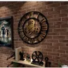 Przemysłowy zegar ścienny dekoracyjny metalowy zegar ścienny retro w stylu pomieszczenia w stylu pomieszczenia dekoracje ścienne dekoracje Y200109278S