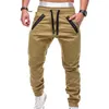 Herenbroek lente en herfst mode trekkoord verstelbare pocket casual jogging slank fit gestreepte kleding