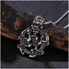 Colliers de pendentif Pirate Retro Round Round Hollow Out Collier Chaîne Personnalité Hip Hop Mens Pendants Bijoux Fashion Drop Livraison Dhdos