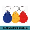 Keychains 10pcs fuid 13.56MHz 0 섹터 쓰기 가능한 스마트 칩 키 키 태그 RFID 사본 클론 키 체인 배지 NFC 액세스 제어 카드