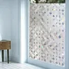 Adesivi per finestre ad incisione Solar Catcher 3D Film 3D Vinyls Privacy Balcony Desallievi del bagno decorativo colorato