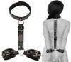 Handcuffs sexy colar jogos adultos fetiche flertando bdsm sex bondage corda escravo brinquedos sexuais para mulheres acessórios eróticos gays2031758