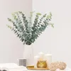 Fleurs décoratives Eucalyptus Tiches artificielles Bouquet Bridesmaids Centorpiece Fake Wedding 16,7 pouces Branches