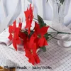 Decorative Flowers 50cm Artificial Plants Christmas Decoration Fake Red Flower Xmas Tree Decor Faux Branch Slik Plant For Home Garden