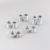 10pcs M10 8/10/13/15/20 mm Tubo de diente con tuerca para lámparas Tornillo hueco de metal de metal Dientes blanqueadoras de rosca de rosca Base de iluminación