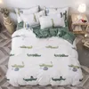 Bedding Sets Various Sizes Cute Animal Series Printed 4pcs Duvet Cover Bedclothes Bed Flat Sheet Pillowcases Comforter
