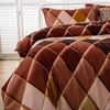 Set di biancheria da letto set di trapunti caniricato set geometrico coperchio piumino foglio di luluury con federa moderna decorazione per la casa moderna