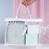 Borse di stoccaggio PVC Cuscino trapunta Pvc Transparent Folleble Commozione mobile Borsa di imballaggio con manico a prova di polvere