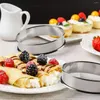 Bowls 6 Pack 4 Inch Double Rolled English Muffin Rings Stainless Steel Crumpet Tart Round