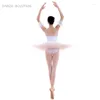 Scen Wear White Practice och Pre-Professional Ballet Dance Costume Pancake Tutu For Girls Women Ballerina Dresses Bll011a