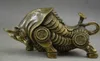 China Copper Carve Whole Body Wealth Lifelike zodiac ox Statue9256896