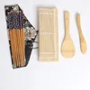 Zestawy naczyń stołowych 7 szt. Łatwe czyste narzędzie kuchenne Maquina de sushi bambus serwującej pałeczki do serwowania