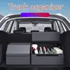 Car Organizer Trunk Storage Bag Large Capacity Auto Multiues Tools Storage Box Bag Stowing Tidying Car Trunk Organizer Bag