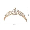 Clips de cheveux Barrettes Princesse Crown Alloy Rhingestone Band Crystal Bridal Style Style Headwear Bijoux Femmes Tiara Drop Livrot H Otvyc