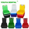 10pcs Colourful Dental Work Lab Pans Neaten Case With Metal Clip Holder ABS Plastic Durable Storage Case Dentistry Turnover Box