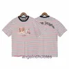 High-end designer kleding voor PA hoeken Tijden merk afgehakte beren letter streep korte mouw t-shirt mannen en vrouwen stel high street halve mouw met 1: 1 originele labels