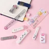 8 PCS Cat Cat Paw Stationery Set Kawaii School Supplies, y compris le pointeur de crayons Eraser réutilisable (blanc)