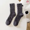 Socks & Hosiery Cashmere Children's Winter Thickened Warm Wool Women's Medium Tube Fried Dough Twists Ins Crystal