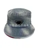 Ball Caps Designer 23 anni Nuovo bacino di cappello per cappelli da pescatore in denim lavata in denim piccolo logo triangolo p casa casual e versatile Hen0