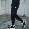 Herrbyxor casual Harlan jogging svart fast färg hip-hop-stil snör upp manliga mode streetwear byxor kläder