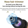 Trimmer Kemei Men's 4 i 1 Trimmer Set Electric Nose Hair Ear Trimmer Laddningsbart hårskägg Näshår Trimmer Cleaner Grooming Tool