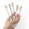 Shadow 5pcs Anime Demon Slayer Kimetsu no Yaiba Makeup Brush Tool Лицо лицо косметическое фундамент щетка смешивание бровей набор для век для век для век для век для бровей