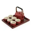 Theeware sets porselein cup thee set Chinese service infuser draagbare vintage accessoires 6 personen wasserkocher drinkware ab50ts