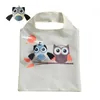 Cartoon Owl Shopping Bag Fällbara livsmedelsväskor Tote Owl Shape Shopping Påsar Återanvändbar vattentät förvaringsväska Köksorganisation