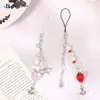 1pcs Sweet Strawberry Planet Planet Mobile Phone Strap For Women Girls Mignon Phone Phone Lanyard Pendant Y2K Phone Chains Decor