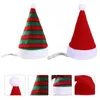 Dog Apparel 2 Pcs Pet Santa Hat Holiday Headgear Gift Decor Christmas Velvet Headwear Supplies