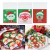 Enveloppe-cadeau 50 / 100pcs Christmas Cookie Cookie Sac Plastic Aadhesive Biscuits Snack Baking Packaging Sacs de Noël Favors Decor