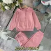 Women's T-shirt Girls' Woolen Fleece Set Autumn Winter Hooded Cardigan Sweater with Feet Wrap Plush Two Piece