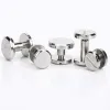 10 set head diap da 8 mm da 10 mm in ottone con berretto piatto nichel in ottone a cinghia di chicago cinghia a ciglio