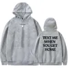 Lonely Ghost mand Me When You Got Home TV Series Merch Hoodies Nuova Spaccata Menwomen Inverno Cosplay Long Maniche2528115