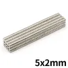 10/50/100/200/500Pcs Small Round Magnet 5x2 Neodymium Magnet N35 5mm x 2mm Permanent NdFeB Super Strong Powerful Magnets imans