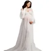 マタニティドレス2023マタニティ写真小道具ドレス透明なチュールパール妊娠ドレス妊婦のためのセクシーな服24412
