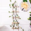 Decoratieve bloemen Kunstmatige roos rattan wijnstok zijden planten diy bruiloft woning decor nep string slinger slinger krans lever van 300 cm lengte