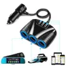 12V24V Universal Car 3 Sockets Splitter Scigarette Socket Socket 3 Ports Adapter Power Charger Adapter для iPhone iPad DVR GPS1410660