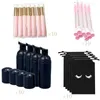 Garrafas de armazenamento 40pcs/conjunto 60ml30mlplastic Bomba Bomba Bomba Bircation Brmowhash Makeup Ferramentas para cuidados com sabão de sabão preto