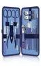 18pcs Clipper per unghie pedicure manicure set di forbici in acciaio inossidabile per taglio cuticolo per cuticolo auricolare tweezer 2110076725442