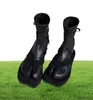 Designer Split Toe Women Boots Tabi Personlighet Flat rem Ankle Boots Toe Japanese Ninja Shoes Warm Socks Boots Super Star 2109143387115