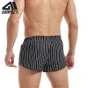 Shorts Aimpact maschi da 3 pollici di cotone nero pantaloncini causali in cotone sexy usura il pigiama a strisce verticali AM2408