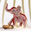 Keychains Fashion Adorable Elephant Rhinestone Keychain Car Bag Wallet Pendant Gift Key Ring Party For Women