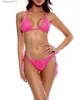 Paillettes da bagno femminile bikini 2024 sexy costumi da bagno di moda da bagno donna bikinis brasiliano costume da bagno calda vacanza calda da bagno da bagno da bagno c240412