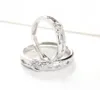 Couple Rings S925 Sterling Silver Jewelry One Arrow Wear Heart Lovers Ring Hollow Out Drill Opening Korean Version Simple6216234